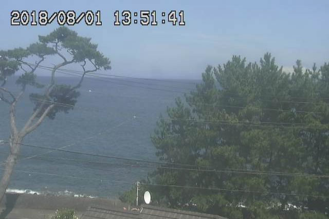 東伊豆町役場 白田 片瀬海岸 第一松濤園ビルより Webカメラまっぷ